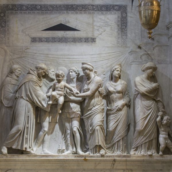 Cappella dell’Arca del Santo, A. Lombardo, Miracolo del neonato